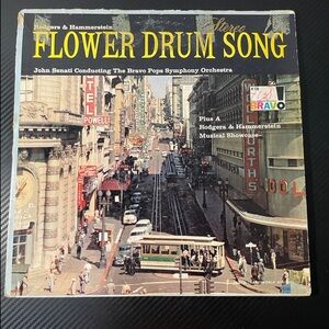 The Bravo Pops Symphony Orchestra ‎ Flower Drum Song 1959 LP Bravo K120 Vinyl